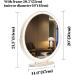 Vlsrka 20 Makeup Mirror Vanity Mirror | 3 Color Lighting | Touch Control Desk Mirror | 360 Rotatable | High-Definition Round Cosmetic Mirror - White - Buy Online on GoSupps.com