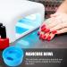 Uozonit Manicure Bowl | Manicure Care Soak Bowl Nail Soaking Container Manicure Hand Bowl Art Hand Wash Spa Tool Manicure Tool for Salon Home Blue - Buy Online on GoSupps.com