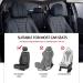 Hopeas Car Headrest for Kids & Adults - Adjustable Neck Support Pillow in Carbon Fiber Black - Buy Online on GoSupps.com