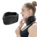 Toatelu neck support break from the neck for neck pain and support neck bandage neck stretcher stable for relieving the cervical spine pressure (black m)
