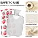 Naanle Sweet Strawberry 2L Hot Water Bottle - Transparent Large Heat Bottle for Bed Hands Feet - Pain Relief & Cold Therapy - Buy Online on GoSupps.com