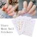8 Sheets Metallic 3D Nail Art Stickers - Stars, Moon, Planets, Self-Adhesive Decals for DIY Manicure - Buy Online on GoSupps.com