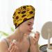 Yellow Sunflowers Coral Velvet Dry Hair Cap | Ideal for Home Travel Pool Parties & More | Quick-Dry Solutions - Buy Online on GoSupps.com
