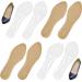 WAYUTO 4 Pairs High Heel Inserts Women Gel High Heel Inserts Cushioning Insoles for Sandals Pigskin Non-Slip High Heel Cushion Inserts Arch Support Insoles Breathable Shoe Inserts for Dress Shoes 5-6