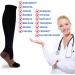 Double Couple 7 Pairs Copper Compression Socks 20-30 mmHg Knee High Stockings Black L/XL - Buy Online on GoSupps.com