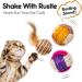 Buy Skrtuan 6PC Interactive Cat Ball Toys - Feather Balls for Indoor Cats | Best Cat Toys for Self-Play & Entertainment - Buy Online on GoSupps.com