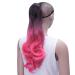 IMISSU Long Curly Ombre Pink Claw Ponytail Hair Extensions | Clip-in Hairpiece for Stunning Styles - Buy Online on GoSupps.com