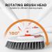 Triangular Bathroom Scrubbers Multifunctional Brush Tile Scrubbers Tub Scrubbers Long Cleanings Brush For Floor Wall Bathtub - Buy Online on GoSupps.com