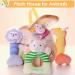 iPlay iLearn 4 Plush Baby Rattle Farm Animals Set - Hand Grab Sensory Shaker Toys for Boys and Girls - Unique Infant Shower Gift for Toddlers 2-18 Months - Buy Online on GoSupps.com