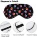 Shop Seamless Animal Footprint Sleep Mask for Women | Breathable Blackout Eye Mask with Adjustable Straps - Perfect for Travel - Buy Online on GoSupps.com