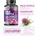 Milk Thistle Supplement - 9:1 Strength Liver Health Support with Dandelion Root & Silymarin Marianum Liver Cleanse Detox & Repair 1000mg Equivalent - Nature's Milk Thistle Extract - 120 Capsules 120 Count (Pack of 1) - Buy Online on GoSupps.com
