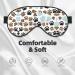 Dog Bones Paw Prints Print Unisex Sleeping Eye Mask Soft Comfortable Light-Blocking Eye Mask - Buy Online on GoSupps.com