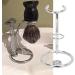 Stainless Steel Shaving Brush & Razor Stand - Men's Razor Tool Holder for Secure Storage (Silver) - Buy Online on GoSupps.com