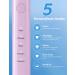 Sonic Electric Toothbrush for Adults and Kids - BAFOVY Rechargeable Power Toothbrush with 6 Brush Heads, 5 Modes, Smart Timer, Fast Charging (Pink) - Buy Online on GoSupps.com