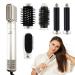 Hair Dryer Brush 6 in 1 Hair Styler 60000RPM Air Curler for Hair Blow Dryer Brush 1000W Hot Air Brush Styler and Dryer Straightener Hair Brush Blow Dryer for Women Curling Volumizing (Silver)
