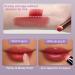 2pcs Lipstick & Makeup Brush Set with Lid - Portable Brushes for Home and Travel - Buy Online on GoSupps.com