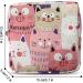 Xueny Sanitary Napkin Storage Bag 2 Pack - Cat Design - Gray & Pink - 5x5 Inch - Zipper Closure - Perfect for Girls, Women, Ladies - First Period Bag - Buy Online on GoSupps.com