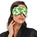 WELLDAY Sleep Mask St. Patrick's Day Clover Pattern Night Eye Shade Cover Soft Comfort Blindfold Blockout Light Adjustable Strap for Men Women - Buy Online on GoSupps.com