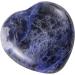 Morella Gemstone Heart Lucky Charm - 3cm Sodalite Stone in Velvet Bag | International Shipping - Buy Online on GoSupps.com