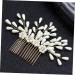Didiseaon Bridal Headdress Hair Side Comb Clip Side Hair Comb Hair Ornaments for Women Teasing Combs for Women Goody Hair Clips for Women Tiara Bridesmaid Accessories Pearl - Buy Online on GoSupps.com