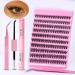 Laluerck DIY Lash Extensions Kit with D Curl Lash Clusters Lash and Seal Lash Applicator for Self Application at Home 8 To 15mix - Buy Online on GoSupps.com