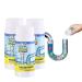 Wild Tornado Drain Cleaner Wild-Tornado Powerful Sink and Dredge Deodorant Chemical Powder Agent for Pipe Toilet Kitchen Dredging (3pcs)