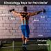Pro Kinesiology Tape Precut Bulk - 115Ft Athletic Tape for Muscle Pain Relief - 140 Strips - Black - Buy Online on GoSupps.com
