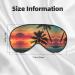 Tropical Beach Palm Tree Print Eye Mask - Soft Sleep Mask for Travel & Naps - Unisex Sleep Eyeshade - Buy Online on GoSupps.com