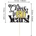 Xsstarmi 1 Pack Cheers to 60 Years Cake Topper Black Glitter Sixty Years Old 60th Birthday Cake Pick Decorations for 60th Birthday Wedding Anniversary Party Supplies 60th Black - Buy Online on GoSupps.com