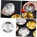 Zerodeko Stainless Steel Soy Sauce Dish Soy Sauce Bowls Soy Sauce Dispenser Small Condiment Bowls Metal Sauce Bowls Stainless Bowls Sauce Containers Travel Pickles Portable re-usable 9.50X8.00X5.50CM Silver - Buy Online on GoSupps.com