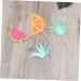 ERINGOGO 72 Pcs Cake Decorations Fruit Decor Cake Toppers Kids Decor Hawaiian Decor Hawaii Fruit Toppper Hawaii Toppper Decor Hawaii Toppper Wrapper Wrapping Paper Child Colorful - Buy Online on GoSupps.com