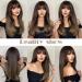 Kellynee Ombre Brown Wig with Bangs - Long Straight Heat Resistant Synthetic Hair for Women - Effortlessly Elegant for Daily Wear and Special Occasions - Buy Online on GoSupps.com