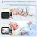 HelloBaby Video Baby Monitor with Camera and Audio | Night Vision | Pan 355 & Tilt 120 | IPS HD Display | 2-Way Audio | VOX Mode | 8 Languages & Lullabies | HB6339 - Buy Online on GoSupps.com