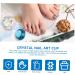 minkissy 2 Pcs Nail Art Crystal Cup Liquid Powder Dappen Dish Crystal Dappen Dish Nail Powder Dish Nail Dappen Dish Clear Container Nail Liquid Cup White Crystal Glass Washing Dishes 5.5x5.5cmx2pcs Bluex2pcs - Buy Online on GoSupps.com
