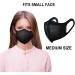 Comix 100 Pack Black 3D Disposable Face Masks - 3 Ply Teenagers, Women, Adults - Small Face Fit - Buy Online on GoSupps.com