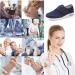 Men's Comfy Warm Diabetic Edema Shoes - Breathable Slip-On Sneakers with Adjustable Straps for Swollen Feet | Orthopedic Support in Blue - Perfect for Autumn & Winter - Buy Online on GoSupps.com