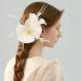 PATKAW 1PC Headband Fascinator Hats Hair Clip Peacock Hair Piece Flapper Hair Clip Headpiece for Women Girls Cocktail Wedding (White) - Buy Online on GoSupps.com