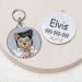Custom ElvisCat Stainless Steel Pet ID Tags for Cats - Elvis Presley in The Cats World