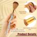 13 Pieces Rhinestone Makeup Brushes Set - Bling Crystal Professional Face & Eye Cosmetics Tools with Holder | Perfect for Liquid Foundation Powder & Concealer (Silver Yellow - Buy Online on GoSupps.com