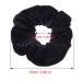 28-Piece Black Velvet Scrunchies Hair Ties Set for Women - Soft Elastic Bobbles Ponytail Holders Hair Accessories - Buy Online on GoSupps.com