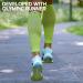DANISH ENDURANCE Graduated Calf Compression Sleeves 21-26 mmHG - Neon Yellow/Light Blue for Men & Women - Buy Online on GoSupps.com