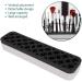 Non-Toxic ABS Makeup Container Holder - 26+72 Holes Portable Brush Organizer for Salon & Beauty - Black - Buy Online on GoSupps.com