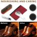Wilbeva Leather Shoe Polish Kit - 7 in 1 Shoe Care Set for Men & Women | Shoe Shine Cleaner with Horsehair Bristle Dauber | Boot Cleaning and Care Set with Polish - Buy Online on GoSupps.com