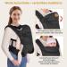 VRBabies Soft Breathable Baby Carrier for Newborns - Adjustable Hip & Shoulder Straps Front & Back Wear Black (4-16kg) - Buy Online on GoSupps.com