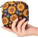 Sunflower Print Sanitary Napkin Storage Bag | Portable Period Kit Pouch for Menstrual Cup & Sanitary Pads | Zippered Menstrual Pad Organizer for Women & Teens - Color 10 - Buy Online on GoSupps.com