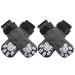PUPTECK Double Side Anti-Slip Dog Socks with Adjustable Straps for Indoor Wear - 2 Pairs Pet Paw Protection Traction Control Socks on Hardwood Floor, Medium Medium (2 Pair) Grey
