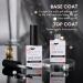 Makartt 15ml No Wipe Gel Top Coat & Base Coat Kit | Long Lasting UV LED Gel Nail Polish Set | Shiny Clear Varnish | Nail Lamp Required | 2pcs - Buy Online on GoSupps.com