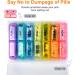 2-Times a Day Vibrant Pill Organizer | 7-Day Pill Case | High Capacity & Travel-Friendly | Ideal for Supplements Vitamins & Medications - Buy Online on GoSupps.com