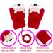 BEISIJIA Toddler Kids Warm Knitted Mittens Red | Cute Cartoon Gloves for 1-4 Years - Buy Online on GoSupps.com