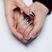GLAMERMAID Almond Ombre French Tip Press on Nails - Black Gothic False Nail Kit | 24Pcs Stiletto Acrylic Nails for Women | Reusable & UV Finish - Buy Online on GoSupps.com